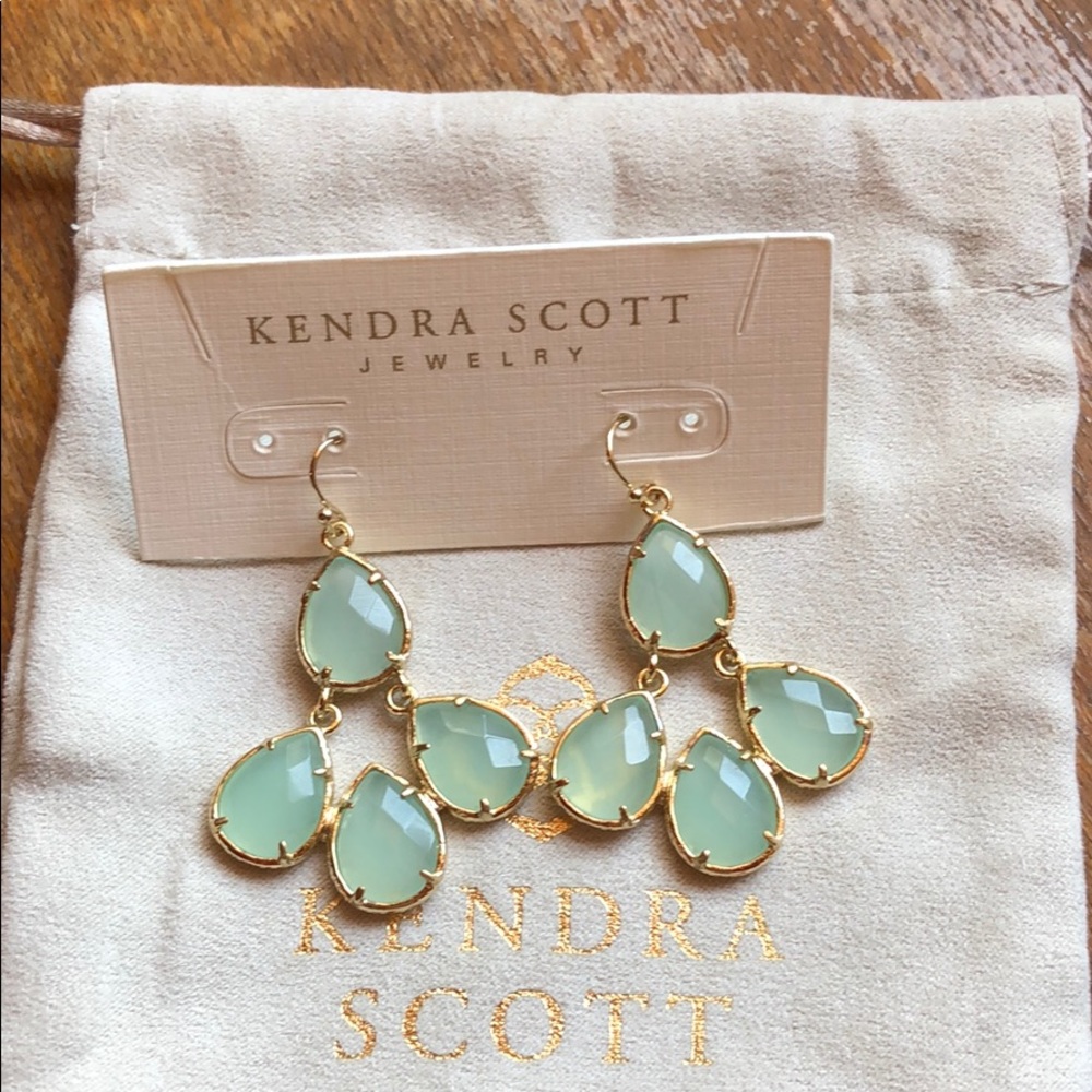 Kendra Scott earrings. Gold.